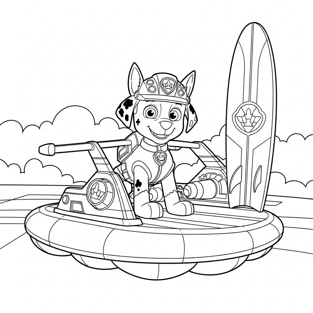 Patrulha Canina Zuma (Desenho para Colorir)