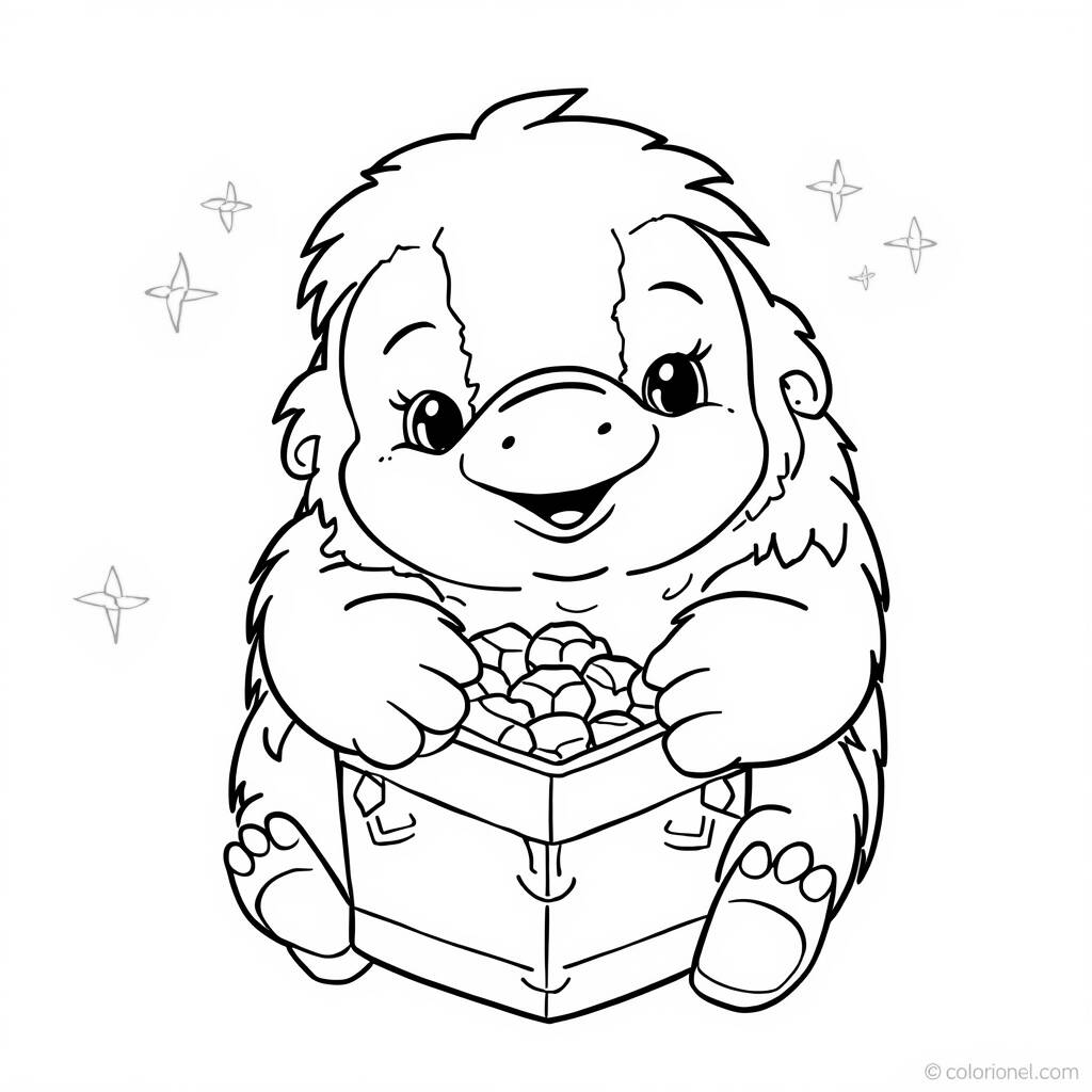 Animais Fantasticos (Desenho para Colorir)