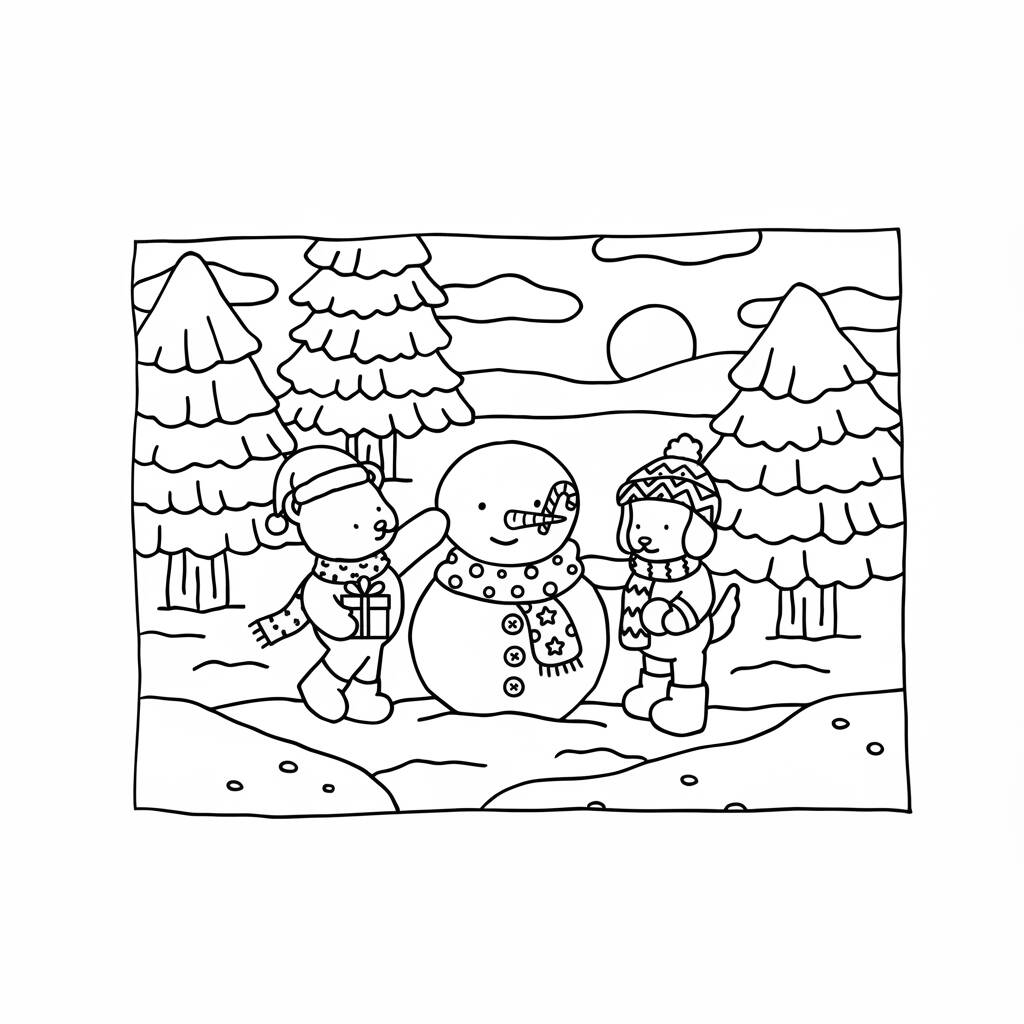 Bobbie Goods na neve (Desenho para Colorir)