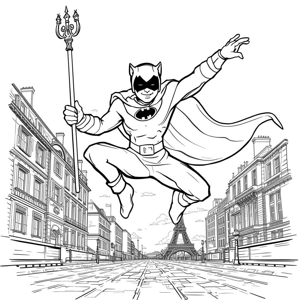 Cat Noir Aventura (Desenho para Colorir)