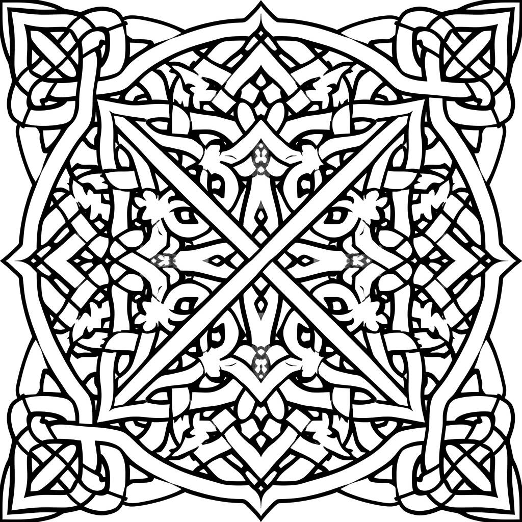 Celtic Knots (Desenho para Colorir)