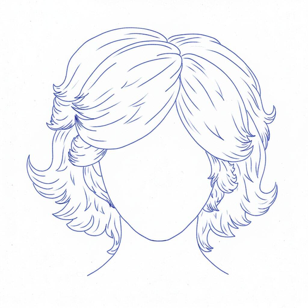How to Draw Realistic Hair – Step by Step Drawing Tutorial – Step 10