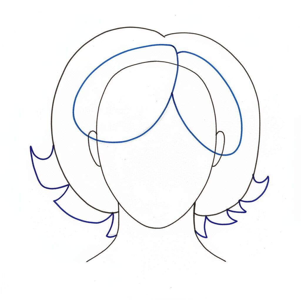 How to Draw Realistic Hair – Step by Step Drawing Tutorial – Step 2
