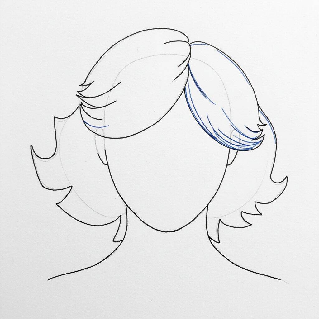 How to Draw Realistic Hair – Step by Step Drawing Tutorial – Step 5