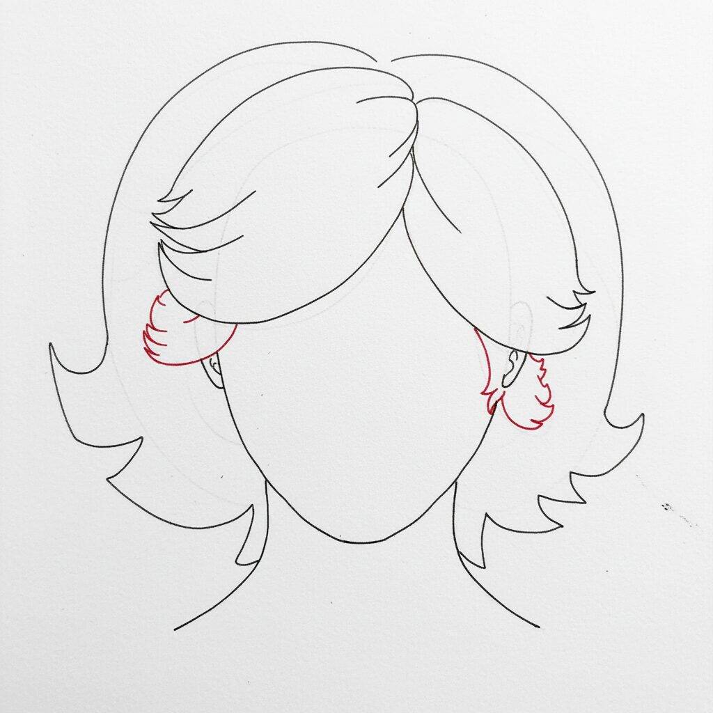 How to Draw Realistic Hair – Step by Step Drawing Tutorial – Step 6