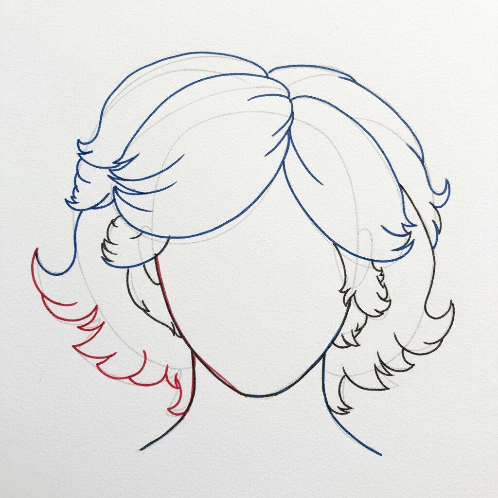 How to Draw Realistic Hair – Step by Step Drawing Tutorial – Step 8
