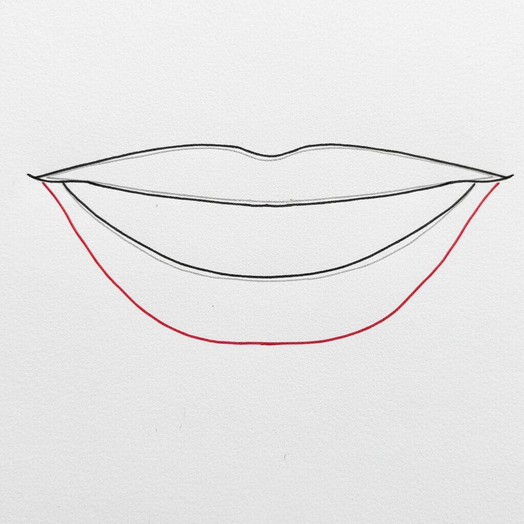 Como Desenhar Dentes – Tutorial de Desenho Passo a Passo – Passo 3