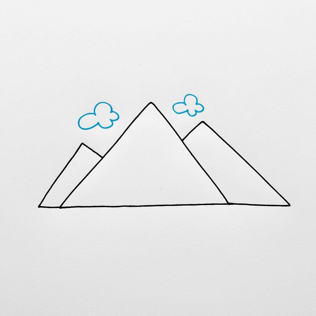 Como Desenhar Montanhas – Passo a Passo – Passo 3