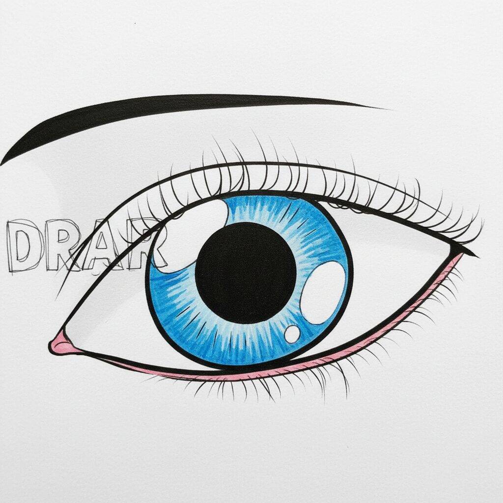 Como Desenhar Olhos Passo a Passo Fácil