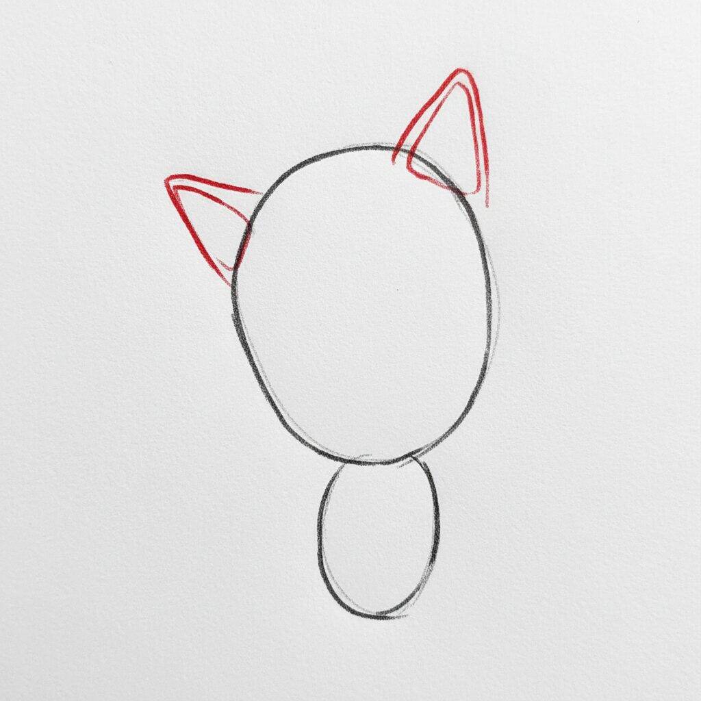 How to Draw Sonic the Hedgehog – Step by Step Drawing Tutorial – Step 1