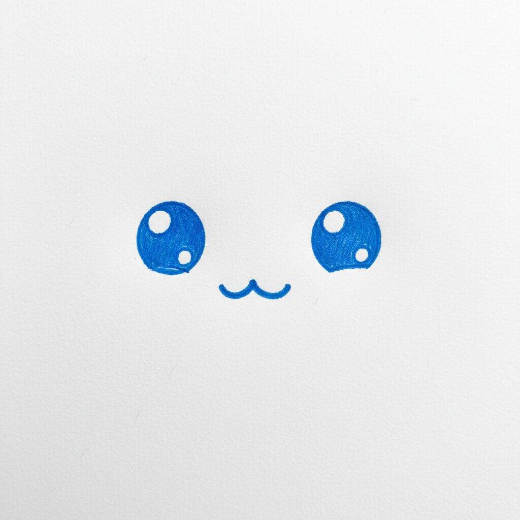 Como Desenhar um Coelhinho kawaii Fofo Passo a Passo – Passo 1
