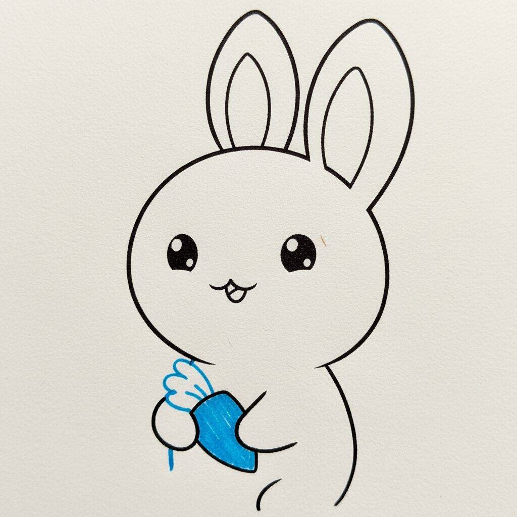 Como Desenhar um Coelhinho kawaii Fofo Passo a Passo – Passo 6