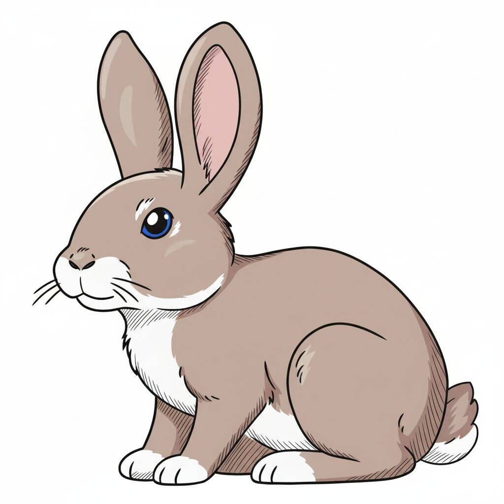 How to Draw a Realistic Rabbit – Step 10