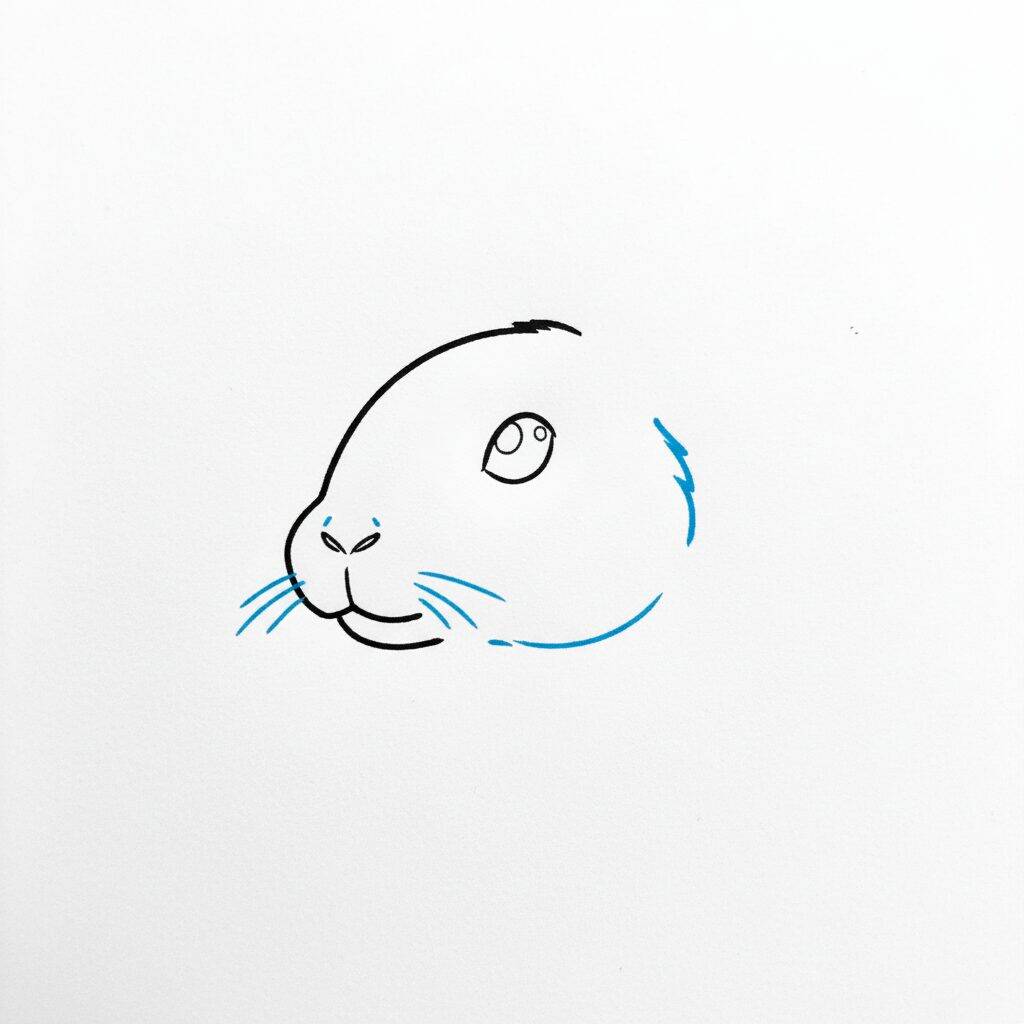 How to Draw a Realistic Rabbit – Step 3