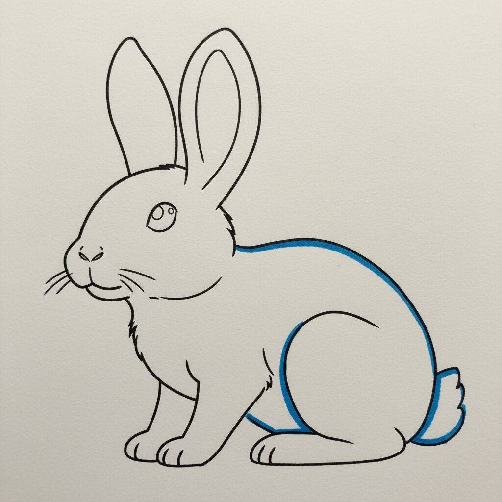 How to Draw a Realistic Rabbit – Step 8