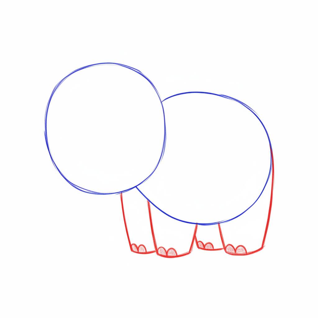 Como Desenhar um Elefante – Passo a Passo Fácil – Passo 1