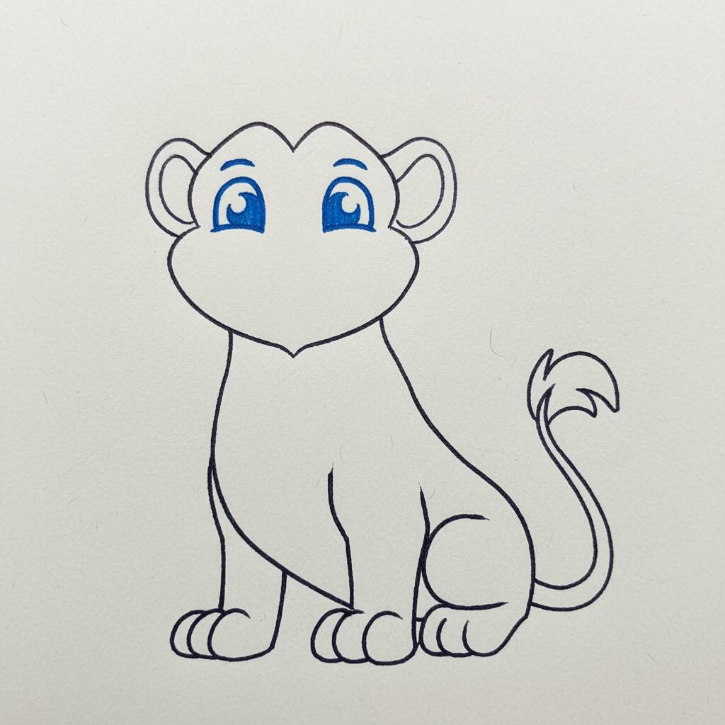 Como Desenhar um Leão – Passo a Passo Fácil – Passo 5