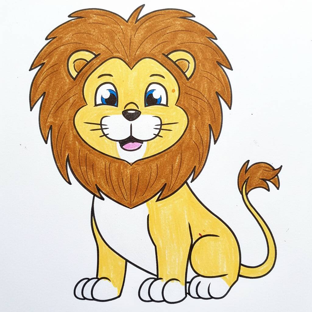 Como Desenhar um Leão – Passo a Passo Fácil – Passo 9