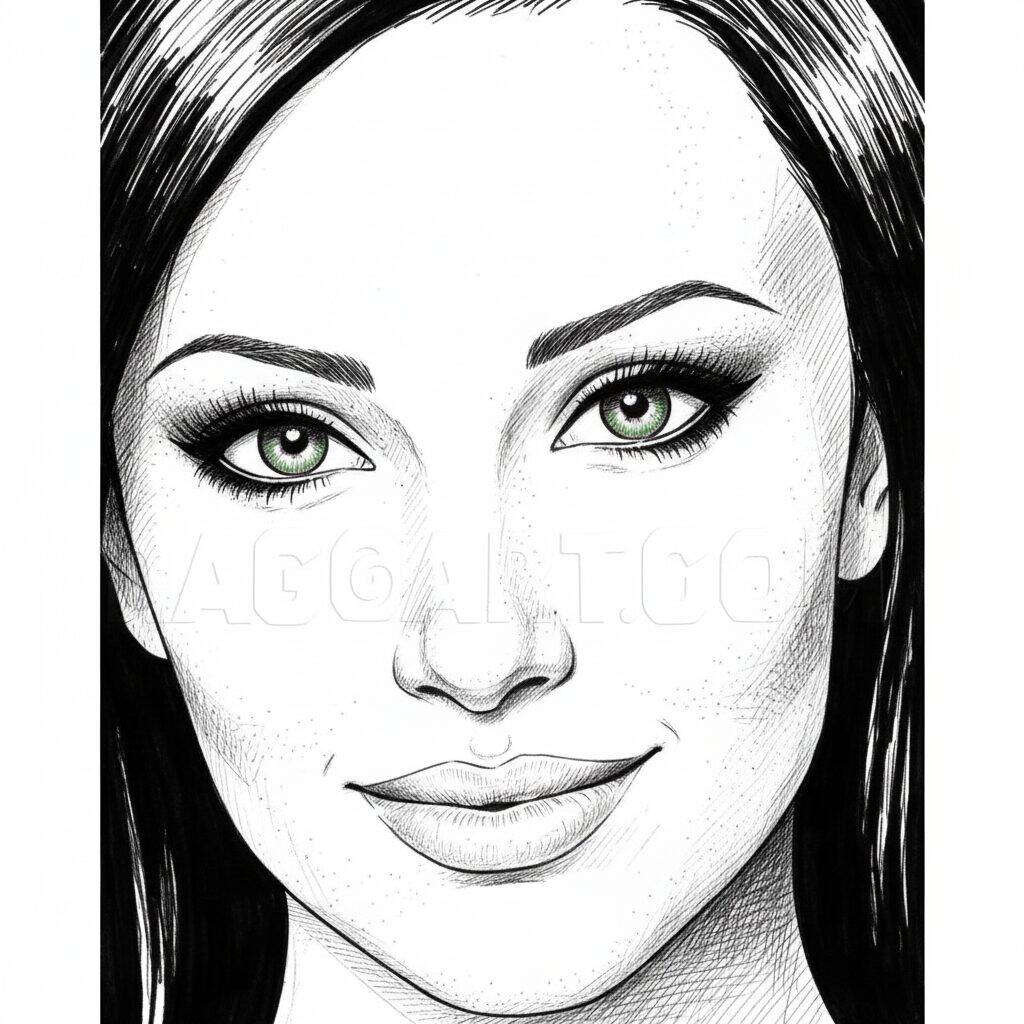 Como Desenhar um Rosto – Tutorial de desenho – Passo 6