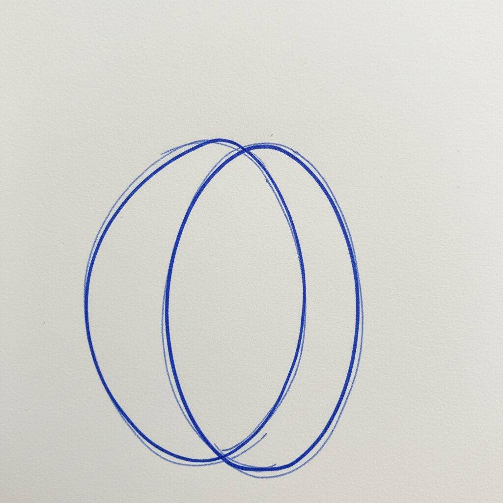 How to Draw a Pumpkin Step by Step – Step 1