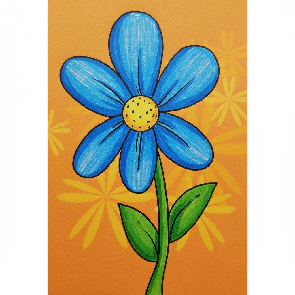 Como Desenhar uma Flor Passo a Passo Fácil