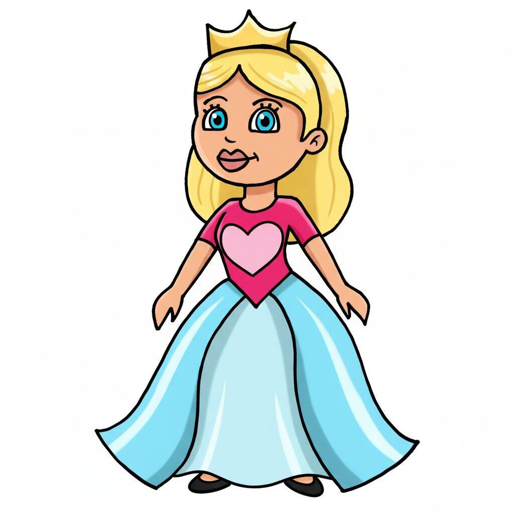 Como Desenhar uma Princesa - Passo a Passo