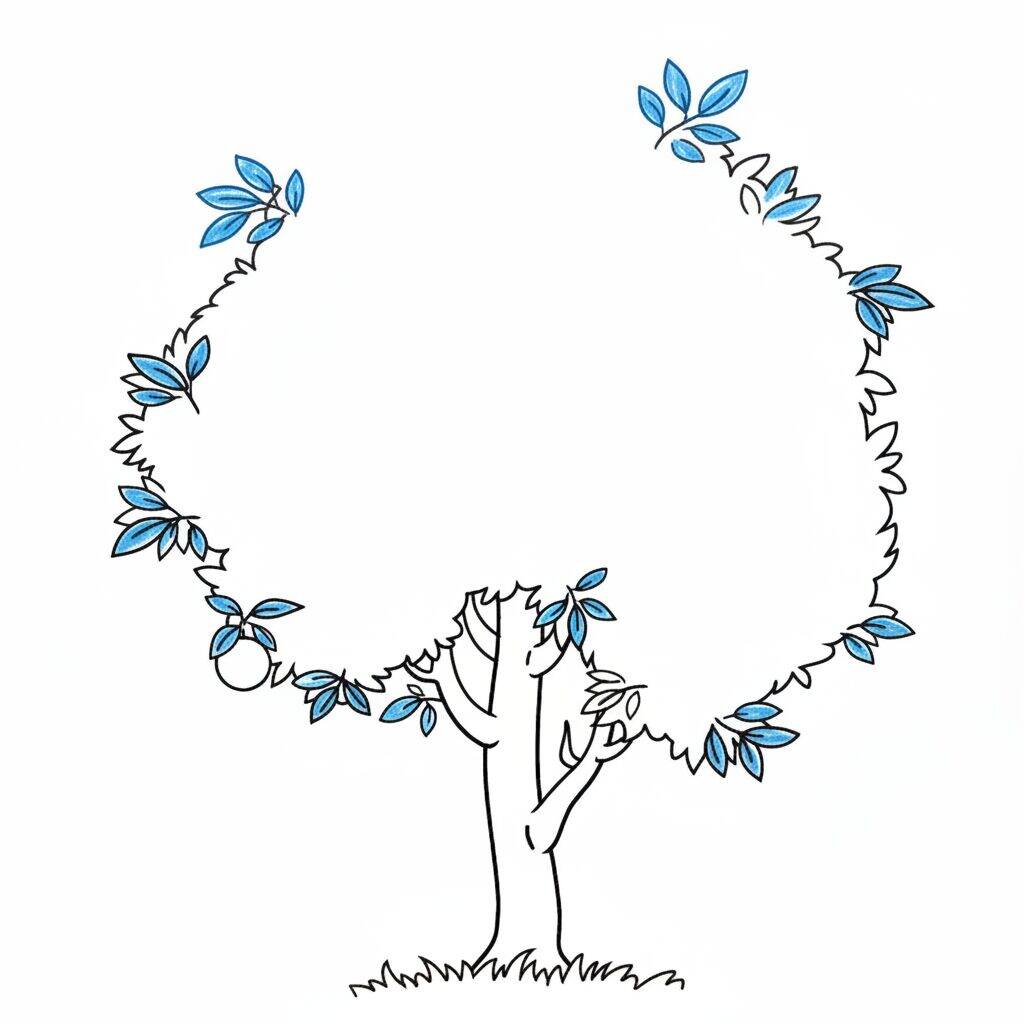 Como Desenhar uma árvore Passo a Passo – Passo 5