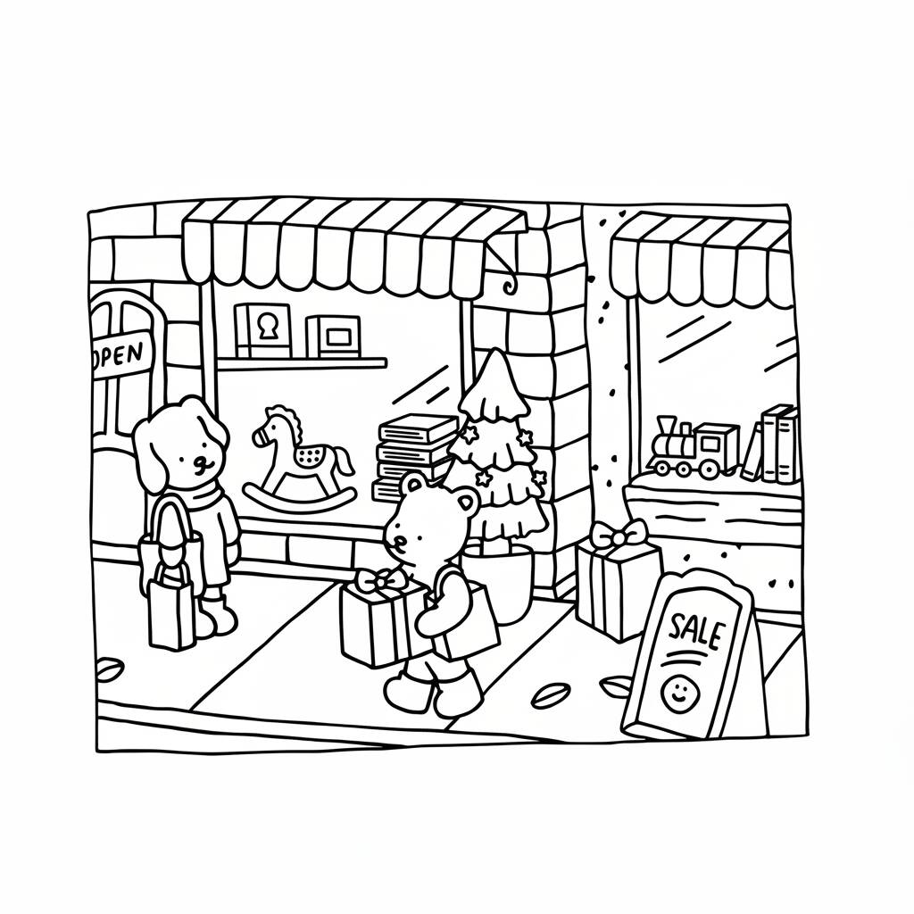 Desenho Bobbie Goods na loja para colorir