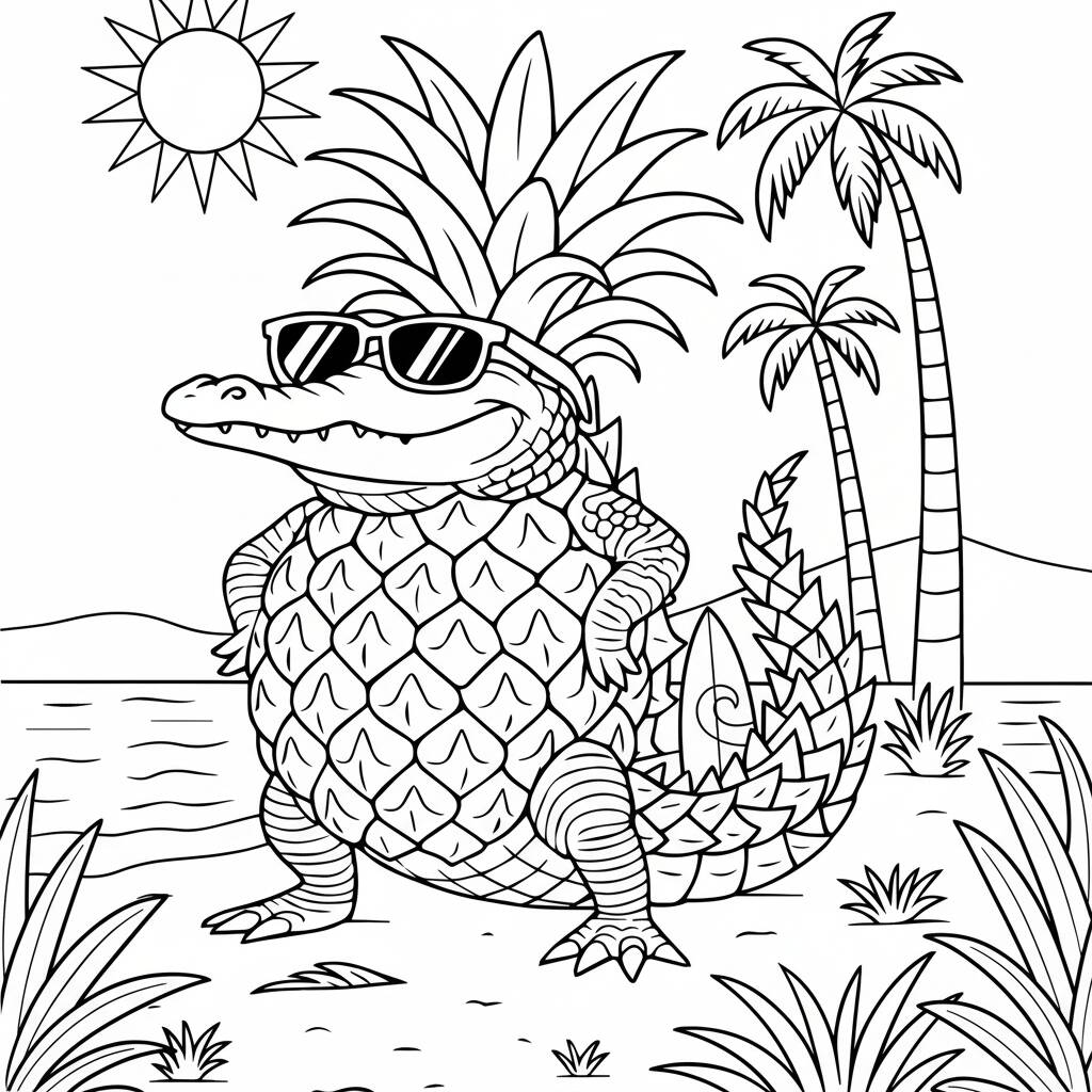 Italian Brainrot coloring page