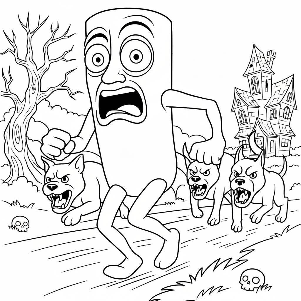 Italian Brainrot coloring page