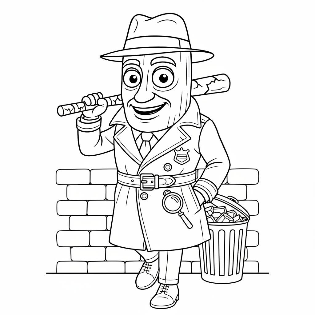Desenho Italian Brainrot para colorir
