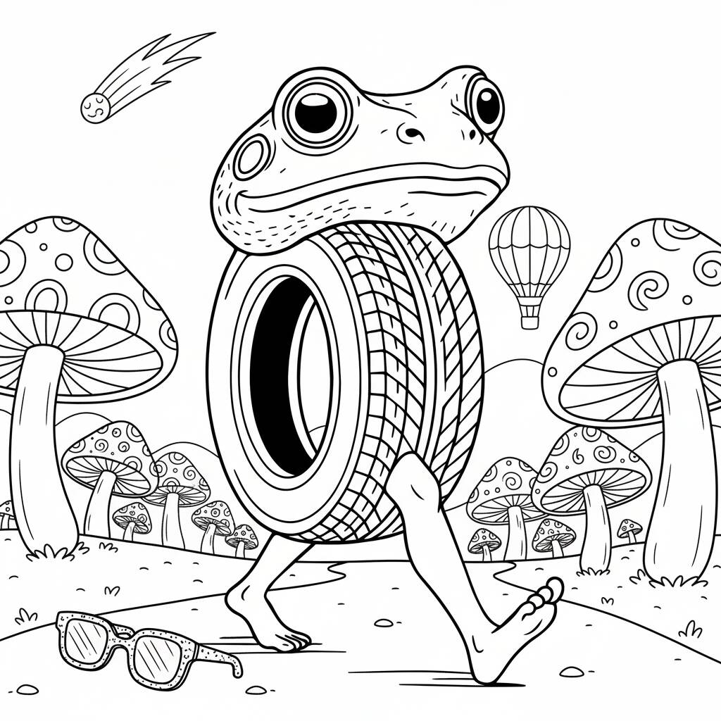 Italian Brainrot coloring page