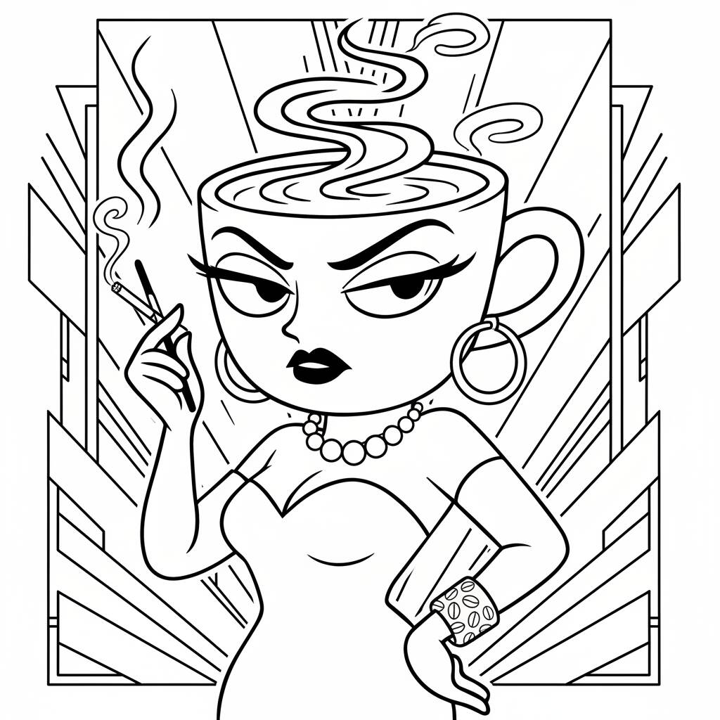 Italian Brainrot coloring page