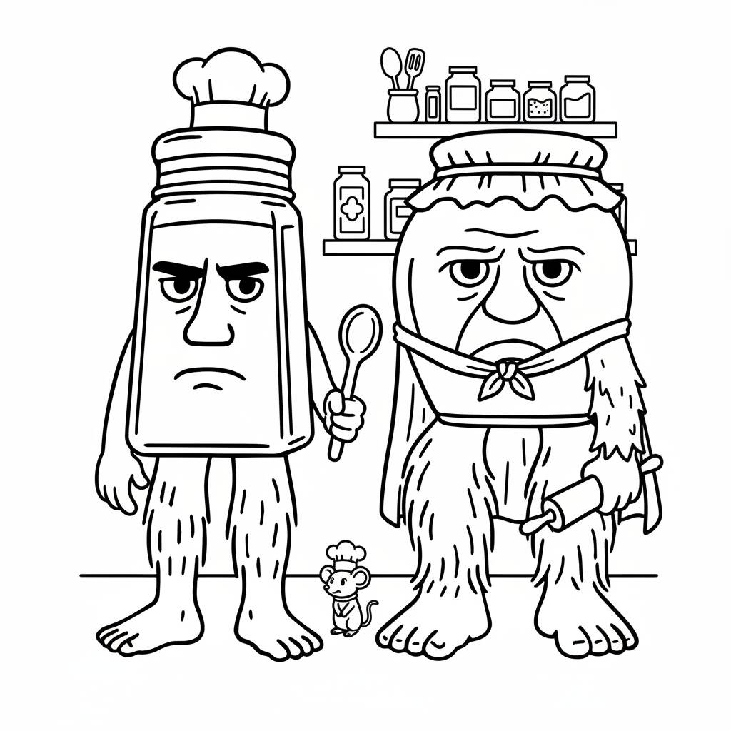 Italian Brainrot coloring page