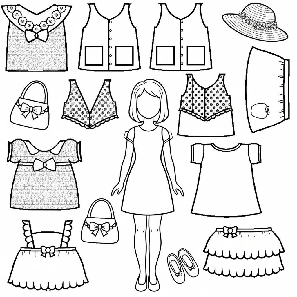 Desenho Paper Duck com roupas para colorir (Imprimir)