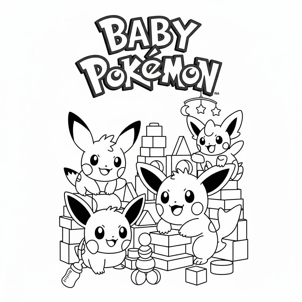 Pokémon Eevee coloring page