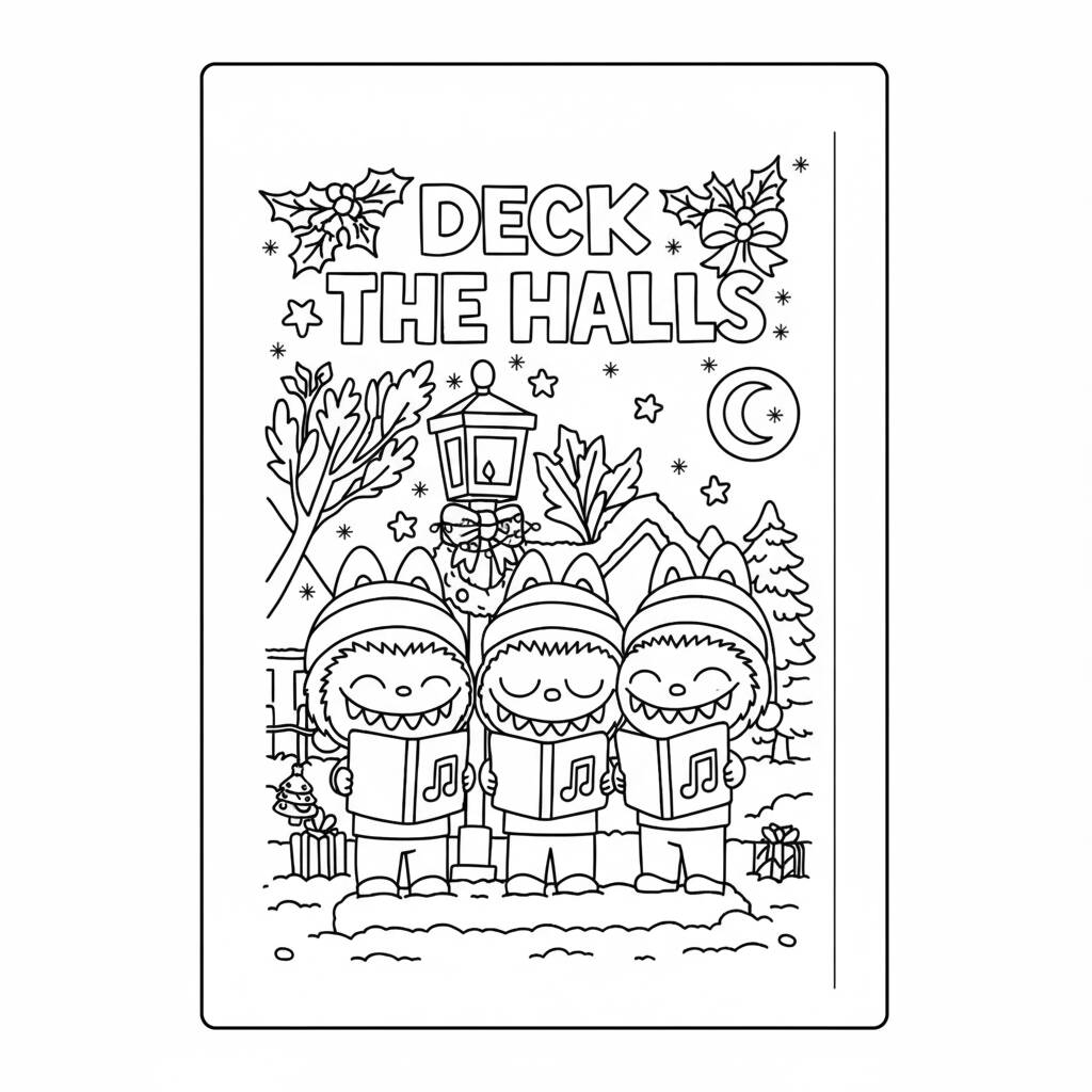 Labubu Singers coloring page (Coloring Page)