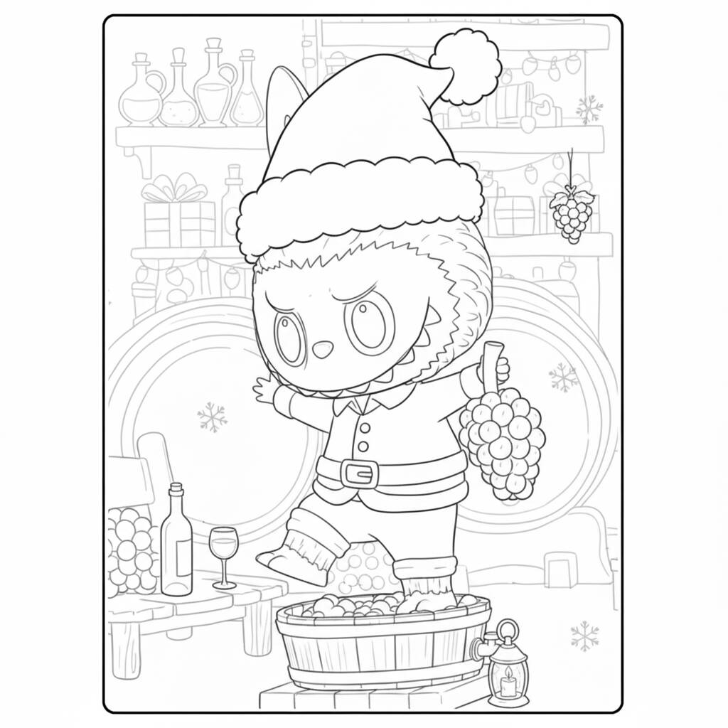 Labubu Natalino coloring page (Coloring Page)