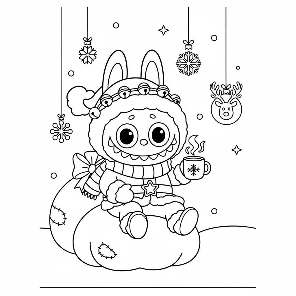 Labubu Natalino coloring page (Coloring Page)