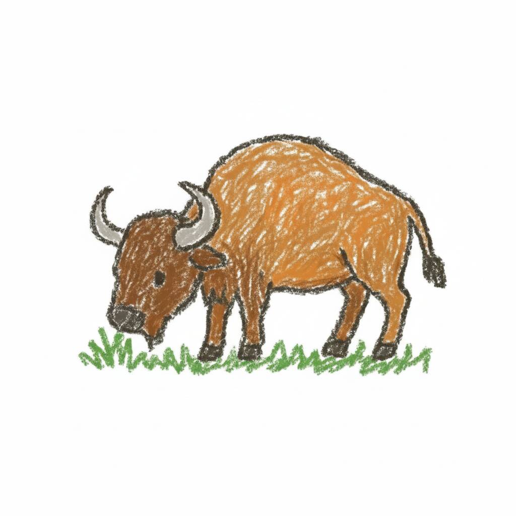 Desenhos Fofos de Animais: desenho de boi para desenhar