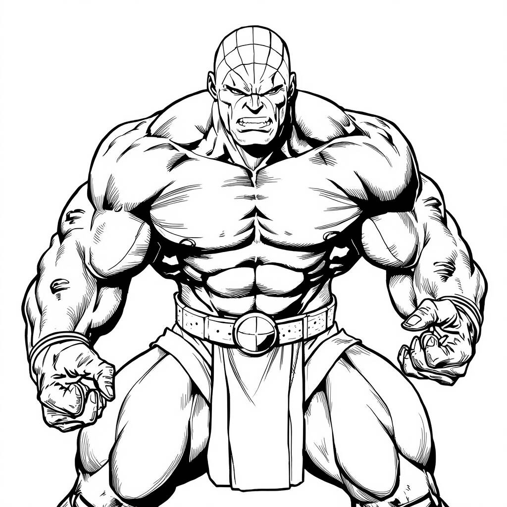 Drax o Destruidor (Desenho para Colorir)