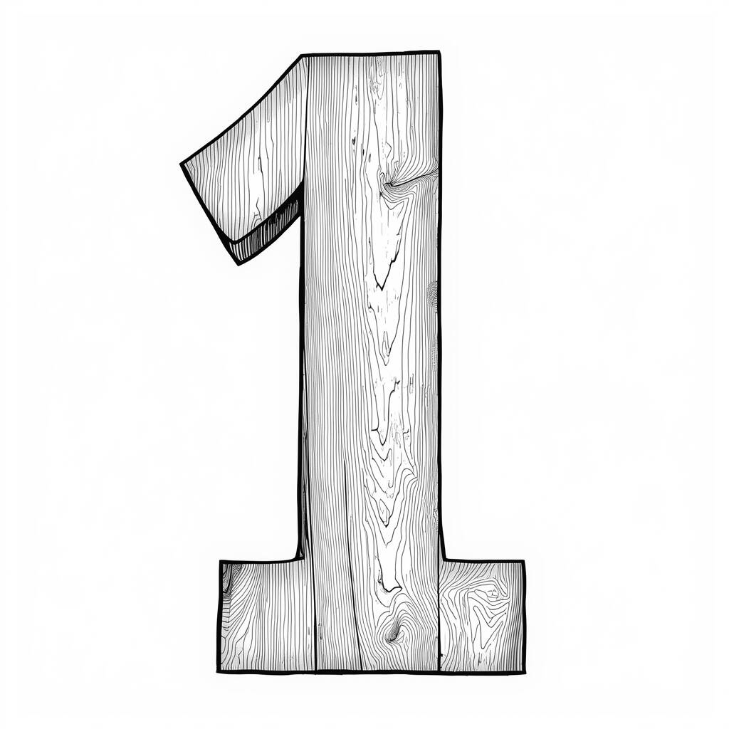 Numeros Realistas (Desenho para Colorir)
