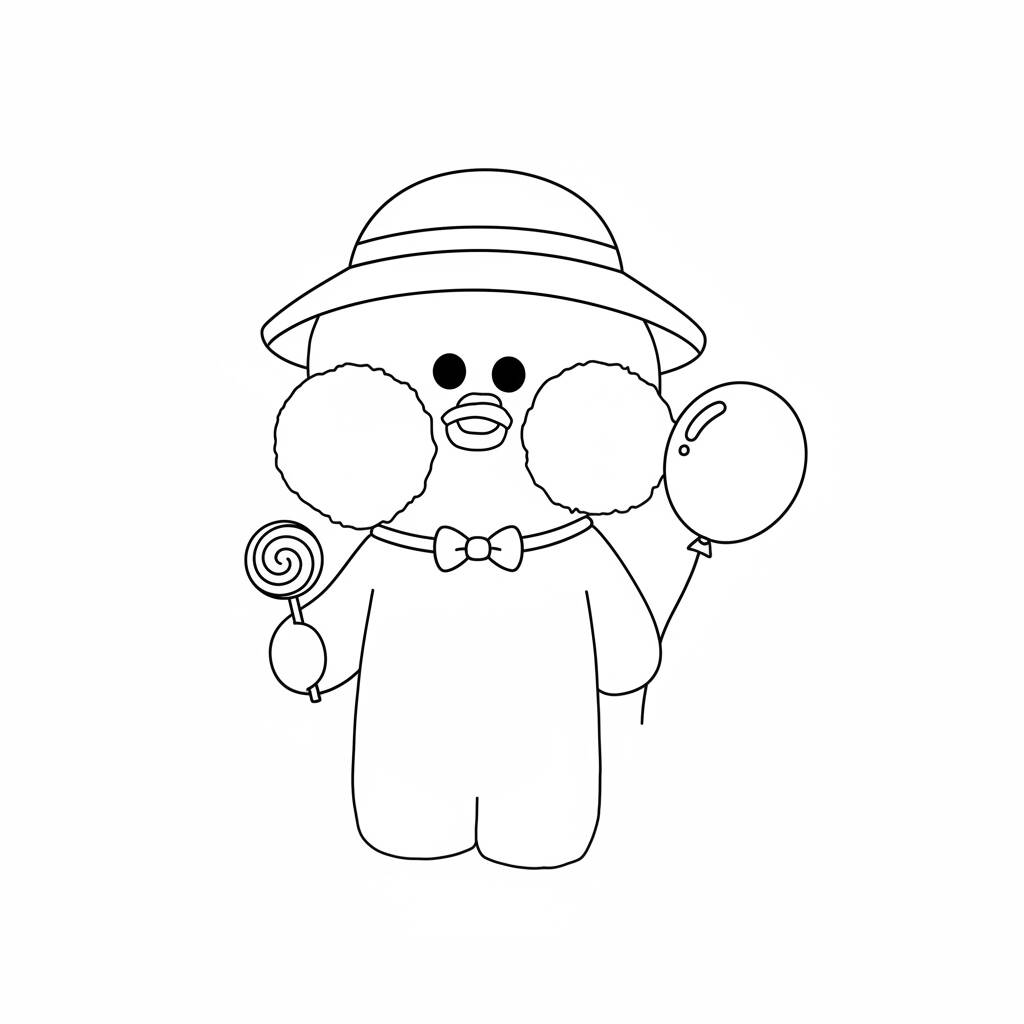Paper Puck Divertido (Desenho para Colorir)