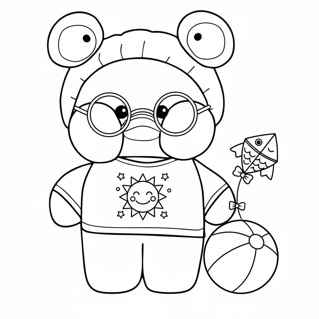 Paper Puck Divertido (Desenho para Colorir)