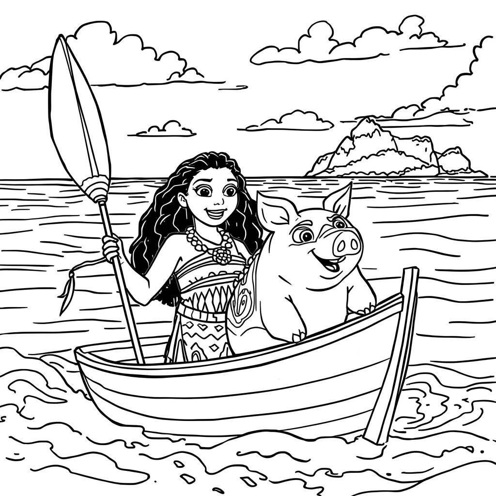 Disney Princesses Friendship (Coloring Page)