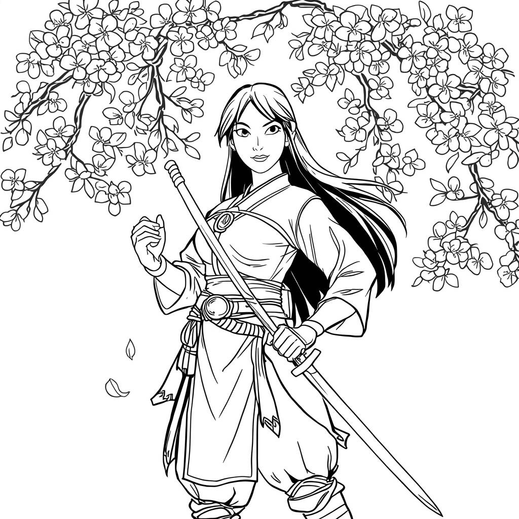 Disney Princesses Adventure (Coloring Page)