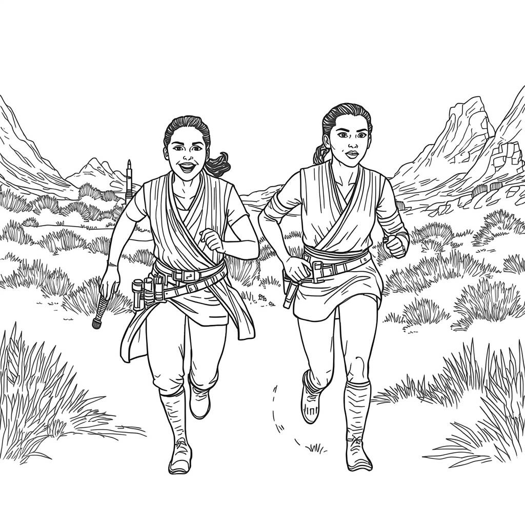 Star Wars Aventura (Desenho para Colorir)