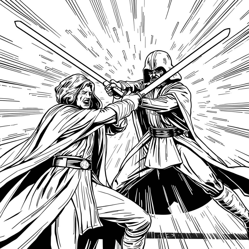 Star Wars Classico (Desenho para Colorir)