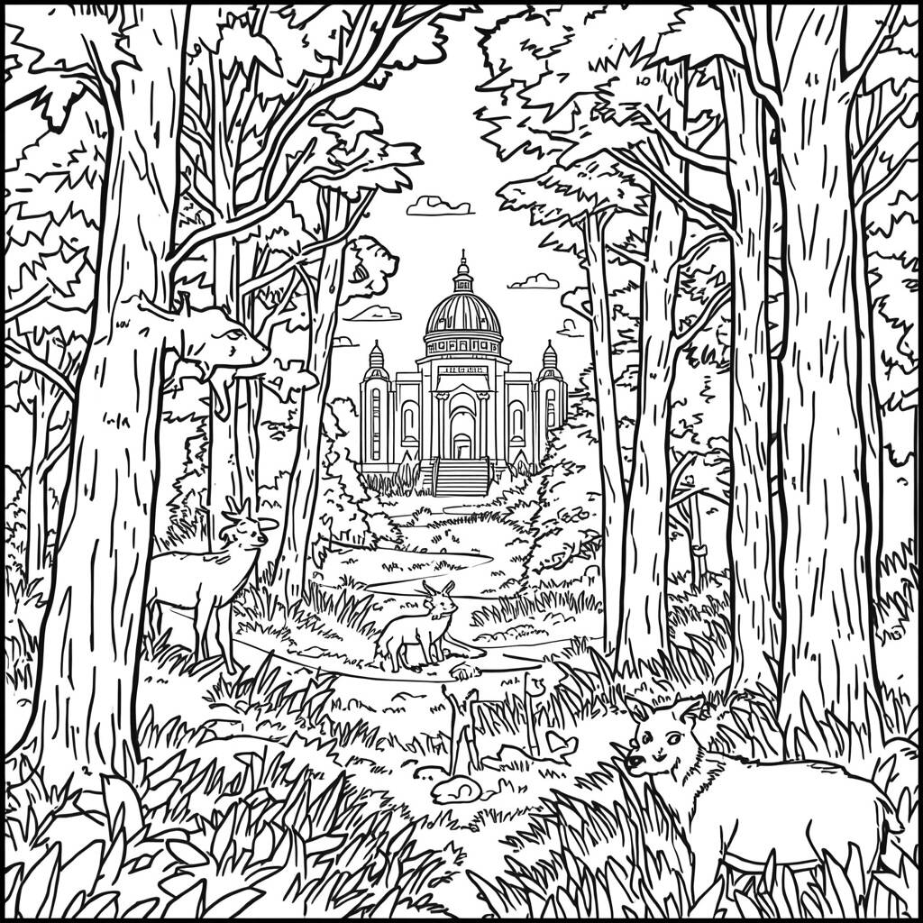 Star Wars Natureza (Desenho para Colorir)