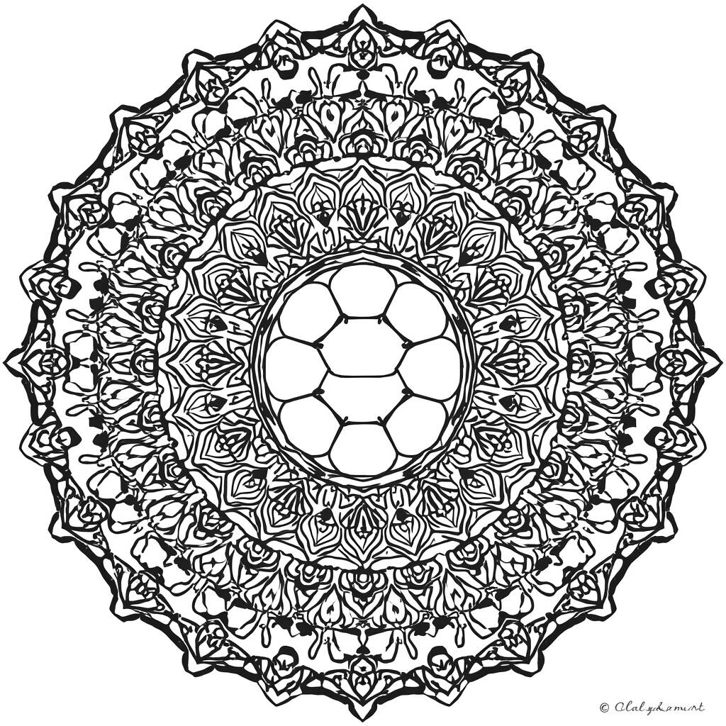 Tartaruga Mandala (Desenho para Colorir)